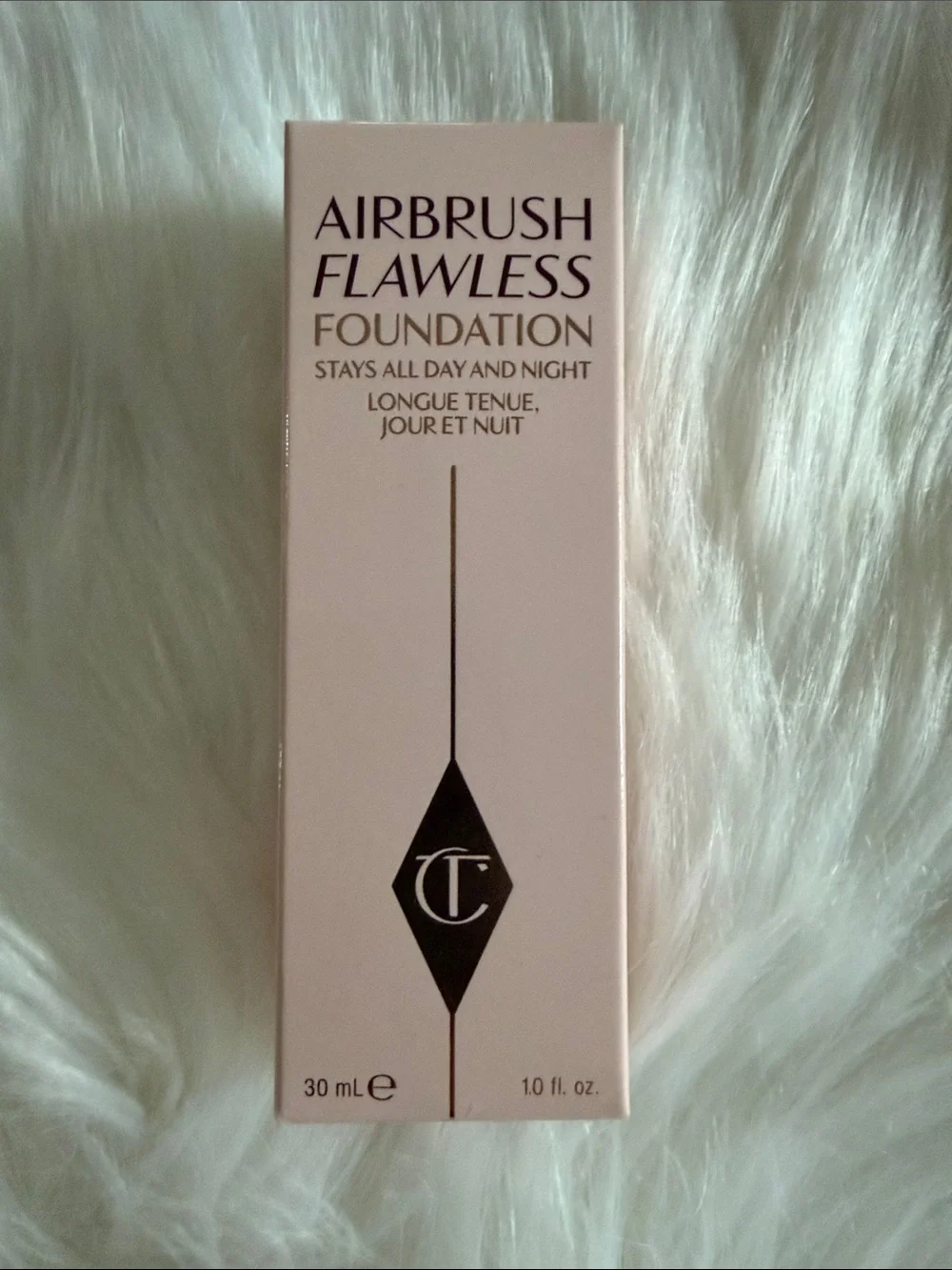Charlotte Tilbury Airbrush Flawless Foundation - Pale Pink & Black Packaging